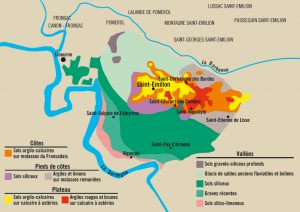 Saint Emilion Wine Map