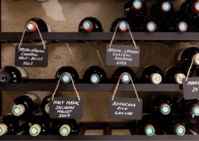 Bordeaux wine collection