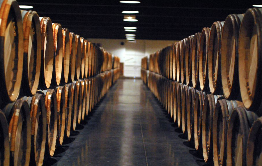 Wine barrels, Bordeaux.