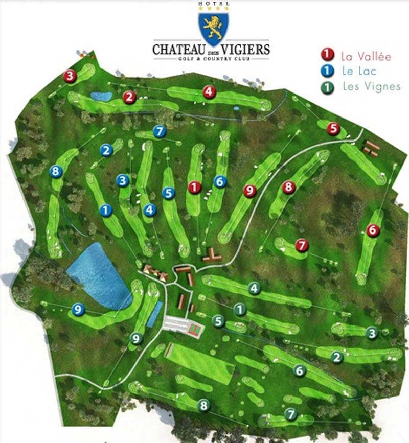 Golf du Medoc Course map