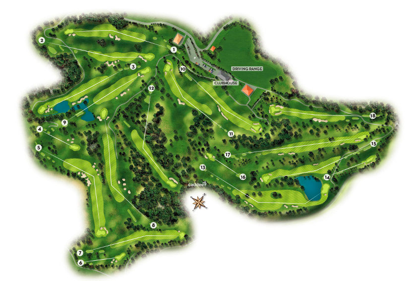 Golf du Medoc Course map
